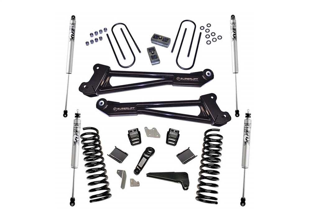 Superlift K144F 4in. Lift Kit w/FOX Shocks-13-18 Ram 3500 4WD Diesel w/Radius Arms - Truck Part Superstore