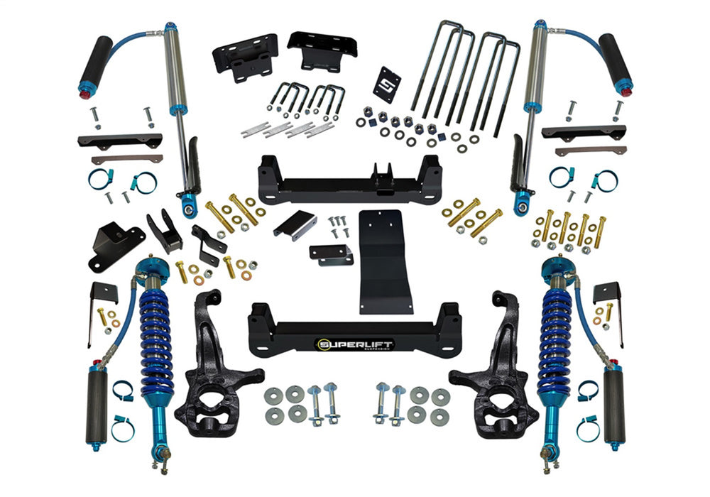 Superlift K182KG 6in. Lift Kit-19 (New Body) Silv/Sierra1500 4WD w/KingShks (exc Trailboss/AT4) - Truck Part Superstore