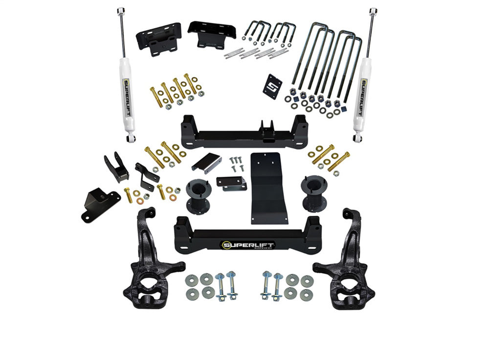 Superlift K182 6in. Lift Kit-19 (New Body)-22 Silv/Sierra1500 4WD w/SLShks (exc Trailboss/AT4) - Truck Part Superstore