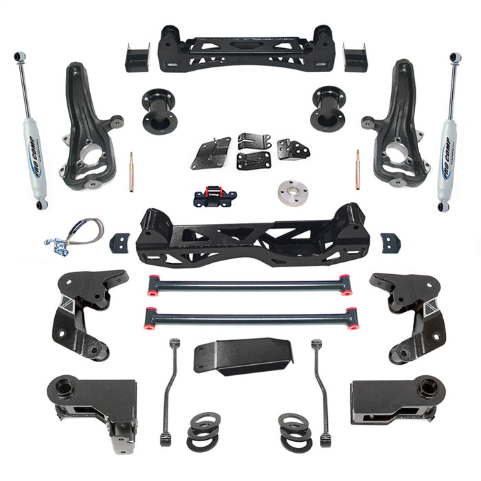 Pro Comp Suspension K2102B Lift Kit; 4 in.; Incl. Front Strut Spacer; ES9000 Shocks; - Truck Part Superstore