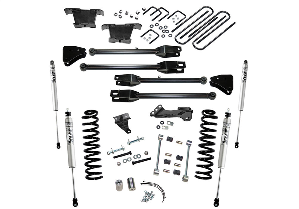 Superlift K233F 4in. Lift Kit w/FOX Shocks-08-10 F250/350 4WD Diesel w/4-Link Arms - Truck Part Superstore