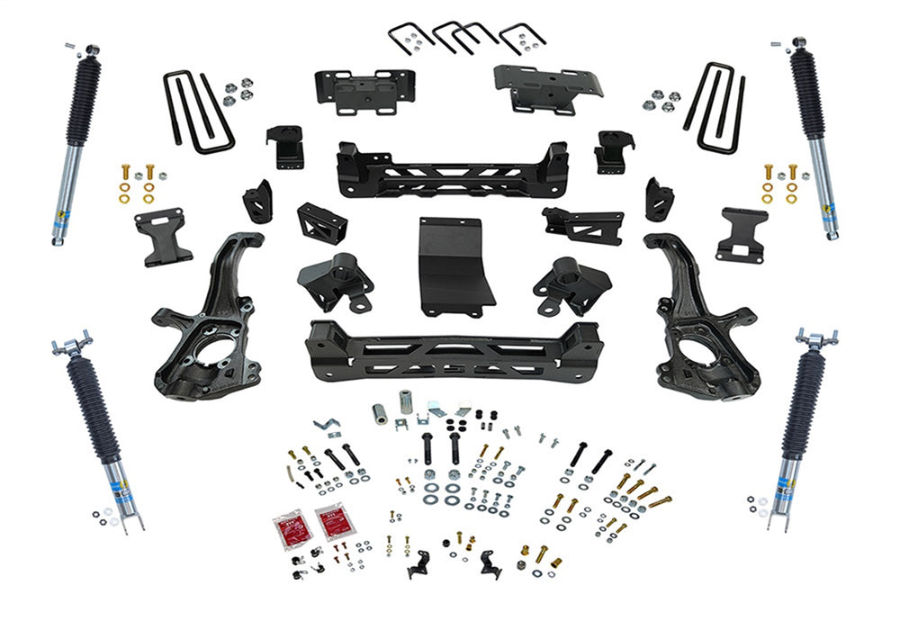 Superlift K255B 6in. Lift Kit-20-22 Silv/Sierra 2500/3500HD 4WD-Knuckle Kit w/Bilstein Shocks - Truck Part Superstore
