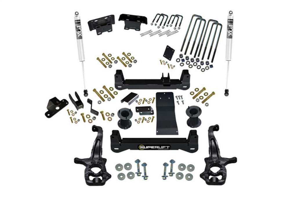 Superlift K299F 4in. Lift Kit w/FOX Shocks-19(NewBody)-22 Silv/Sierra 1500 4WD-Trailboss/AT4 - Truck Part Superstore