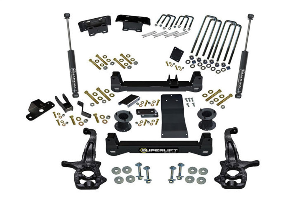 Superlift K299 4in. Lift Kit-19 (New Body)-22 Silv/Sierra1500 4WD w/SLShks-Trailboss/AT4 - Truck Part Superstore