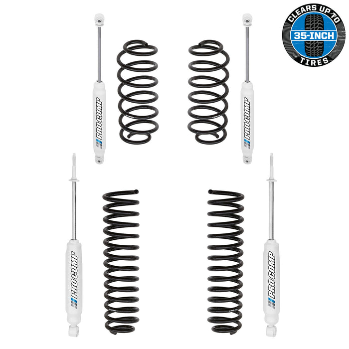 Pro Comp Suspension K3055 2 Inch Lift Kit with ES3000 Shocks 97-06 Jeep TJ Wrangler, Rubicon and Unlimited Pro Comp Suspension - Truck Part Superstore