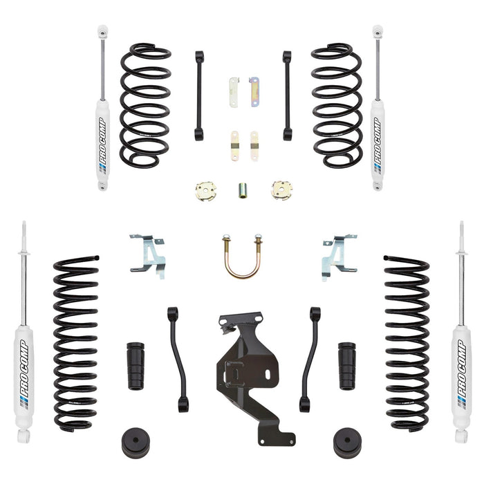 Pro Comp Suspension K3086B 4 Inch Stage I Lift Kit with ES9000 Shocks 07-14 JK Wrangler Non-Rubicon 4WD Pro Comp Suspension - Truck Part Superstore