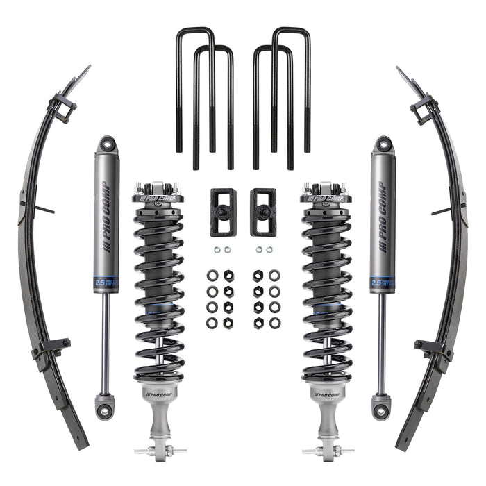 Pro Comp Suspension K5100BXL Lift Kit; 2.5 in. Lift; w/PRO-VST Coilovers; Shocks; Rear Add-a-leafs; - Truck Part Superstore