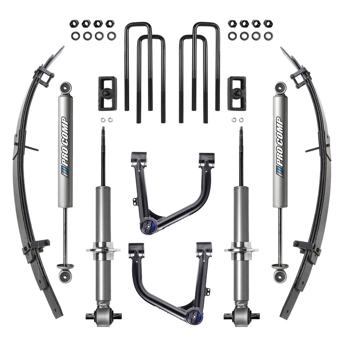 Pro Comp Suspension K5100MSUL Lift Kit; 2.5 in. Lift; w/PRO-M Shocks; Rear Add-a-leafs And Upper Control Arms; - Truck Part Superstore