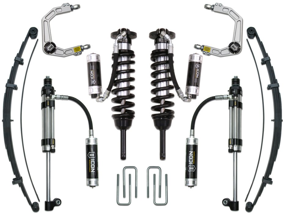 ICON Vehicle Dynamics K53010 2005-2015 TACOMA 0-3.5"/2016-UP 0-2.75" STAGE 10 SUSPENSION SYSTEM BILLET UCA - Truck Part Superstore