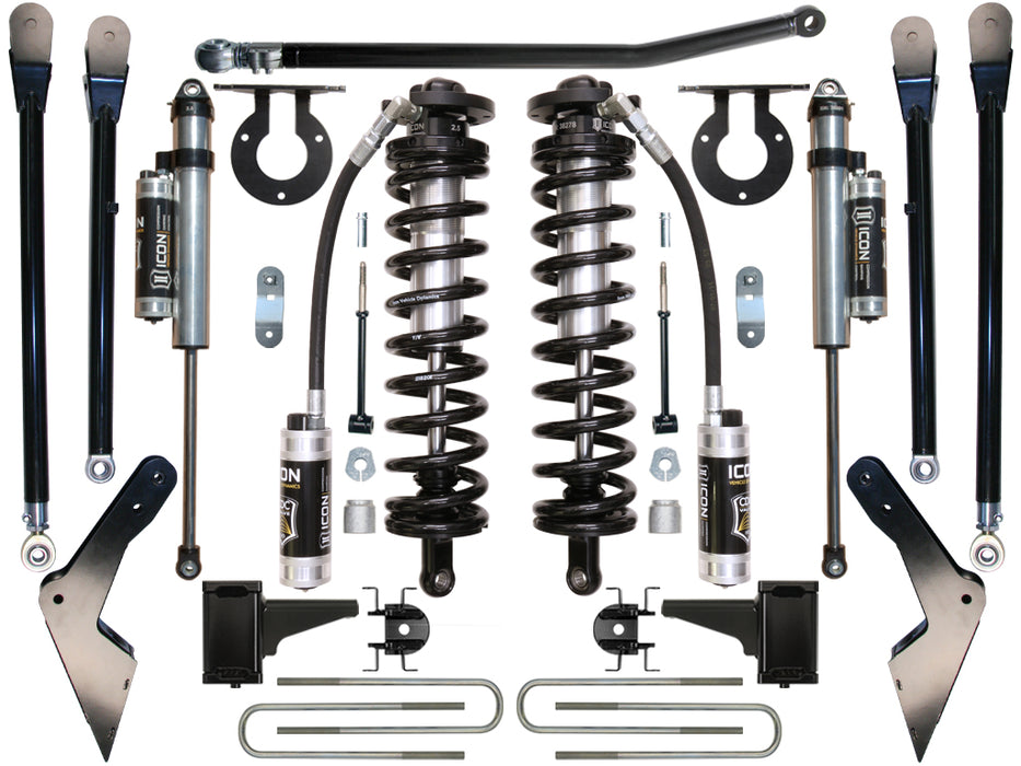ICON Vehicle Dynamics K63114 2005-2007 FORD F-250/F-350 4-5.5" LIFT STAGE 4 COILOVER CONVERSION SYSTEM - Truck Part Superstore