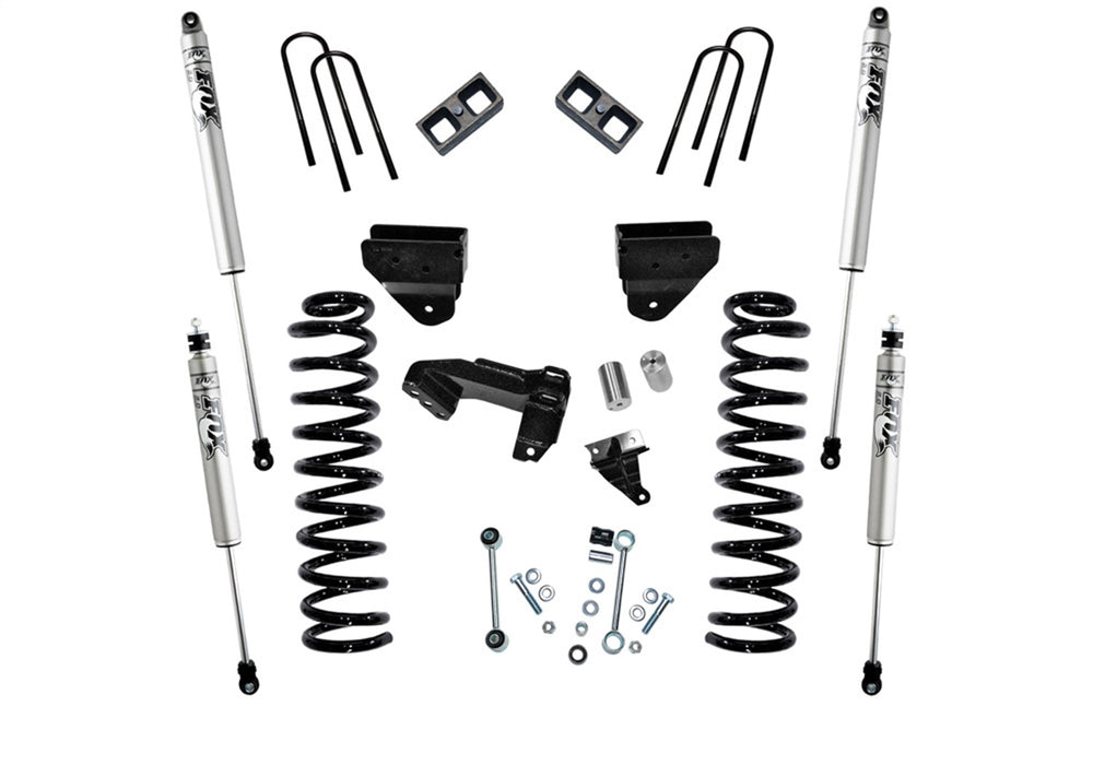 Superlift K854F 4in. Lift Kit w/FOX Shocks-08-10 F250/350 4WD Dsl w/o 4Link Arms w/o RadiusArms - Truck Part Superstore