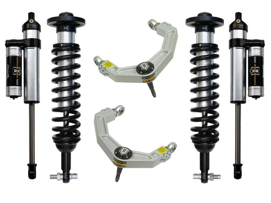 ICON Vehicle Dynamics K93063 2014 FORD F150 4WD 0-2.63" LIFT STAGE 3 SUSPENSION SYSTEM WITH BILLET UCA - Truck Part Superstore