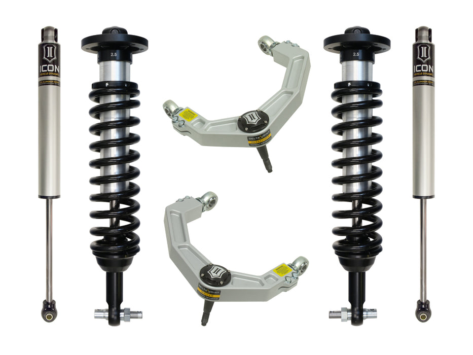 ICON Vehicle Dynamics K93072 2014 FORD F150 2WD 0-2.63" LIFT STAGE 2 SUSPENSION SYSTEM WITH BILLET UCA - Truck Part Superstore
