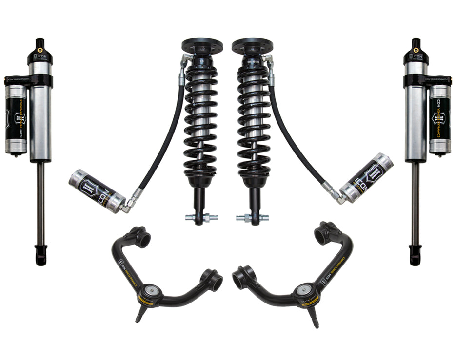 ICON Vehicle Dynamics K93074T 2014 FORD F150 2WD 1.75-2.63" LIFT STAGE 4 SUSPENSION SYSTEM WITH TUBULAR UCA - Truck Part Superstore