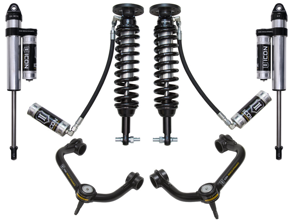 ICON Vehicle Dynamics K93084T 2015-2020 FORD F-150 4WD 2-2.63" LIFT STAGE 4 SUSPENSION SYSTEM WITH TUBULAR UCA - Truck Part Superstore