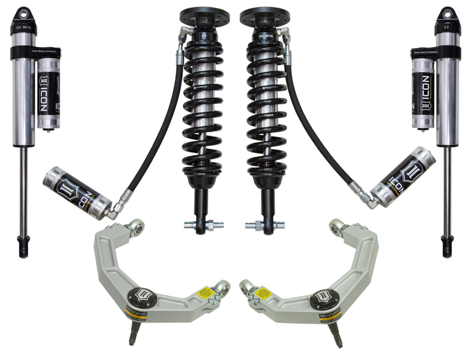 ICON Vehicle Dynamics K93084 2015-2020 FORD F-150 4WD 2-2.63" LIFT STAGE 4 SUSPENSION SYSTEM WITH BILLET UCA - Truck Part Superstore