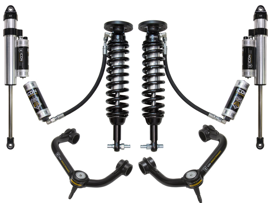 ICON Vehicle Dynamics K93085T 2015-2020 FORD F-150 4WD 2-2.63" LIFT STAGE 5 SUSPENSION SYSTEM W TUBULAR UCA - Truck Part Superstore
