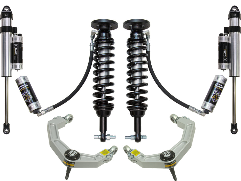 ICON Vehicle Dynamics K93085 2015-2020 FORD F-150 4WD 2-2.63" LIFT STAGE 5 SUSPENSION SYSTEM W BILLET UCA - Truck Part Superstore