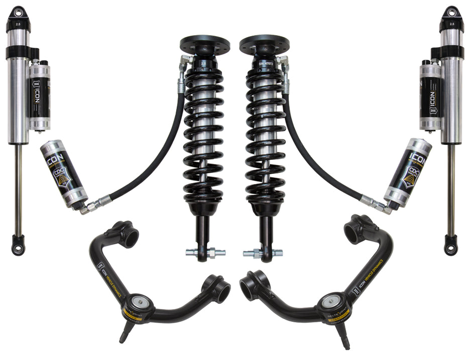 ICON Vehicle Dynamics K93095T 2015-2020 FORD F150 2WD 1.75-3" LIFT STAGE 5 SUSPENSION SYSTEM WITH TUBULAR UCA - Truck Part Superstore