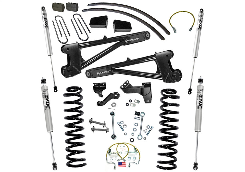 Superlift K985F 8in. Lift Kit w/FOX Shocks-08-10 F250/350 4WD Diesel w/Radius Arms - Truck Part Superstore