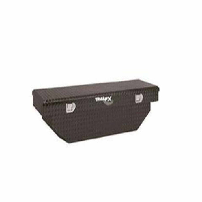 TrailFX KA110603 Crossover Angled Single Lid With Struts Diamond Tread Matte Black 16 Gauge Alum - Truck Part Superstore