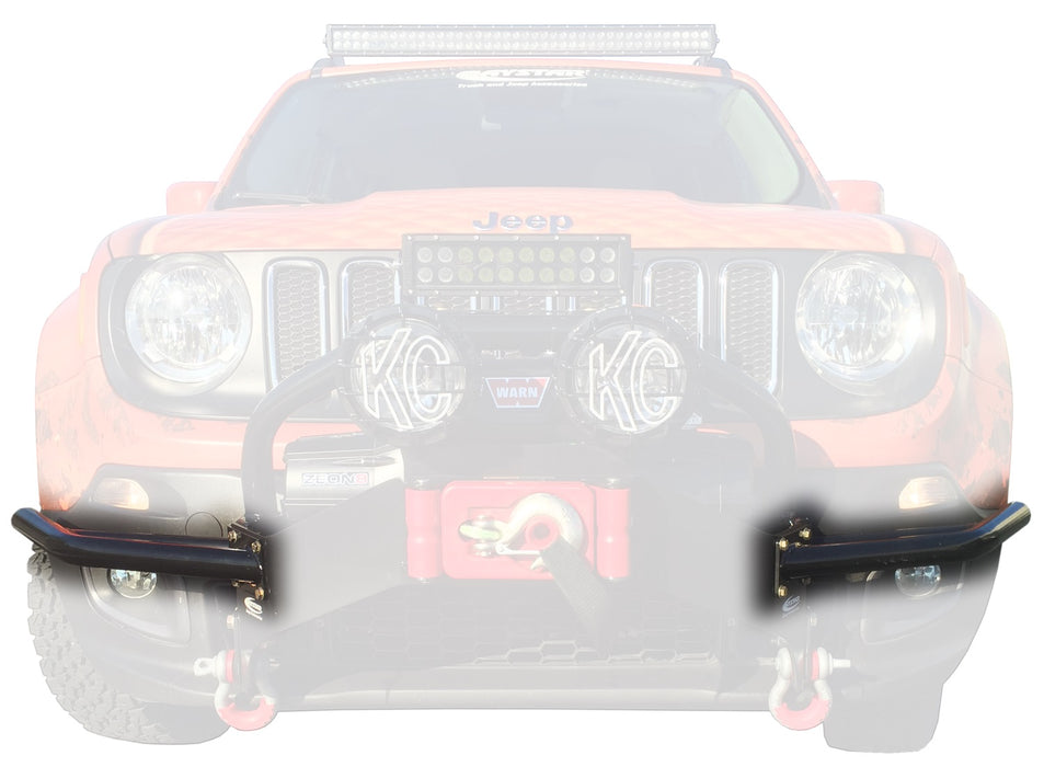 Daystar KJ50001BK Jeep Renegade Winch Bumper Guards 15-17 Jeep Renegade Daystar - Truck Part Superstore