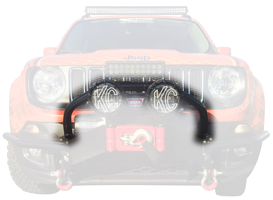 Daystar KJ50003BK Jeep Renegade Winch Bumper Light Bar Mount 15-18 Jeep Renegade Daystar - Truck Part Superstore