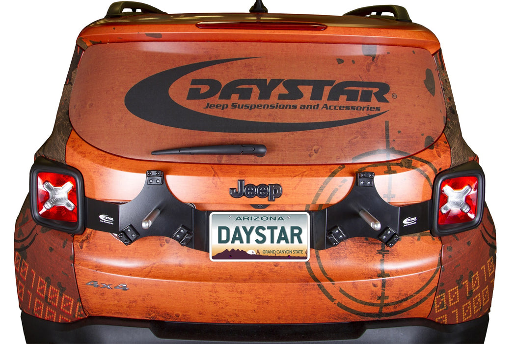 Daystar KJ50020BK 15-16 Jeep Renegade Cam Can Rear Tailgate Mounting System Cam Cans Sold Separately Daystar - Truck Part Superstore
