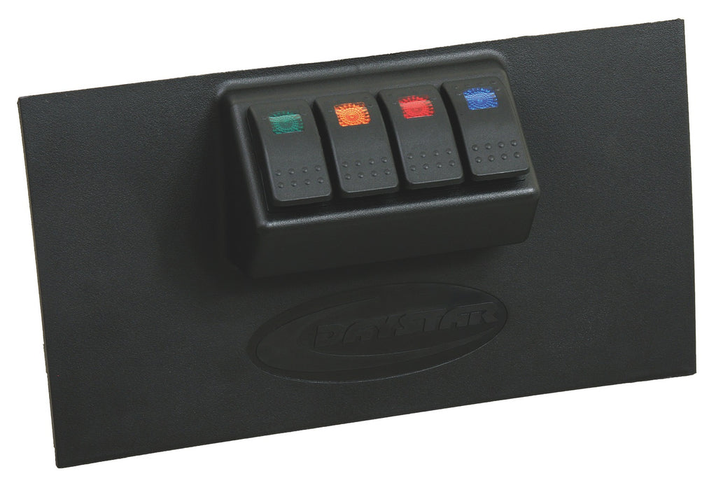 Daystar KJ71040BK 07-10 Jeep Wrangler JK Lower Switch Panel Including 4 Switches Daystar - Truck Part Superstore