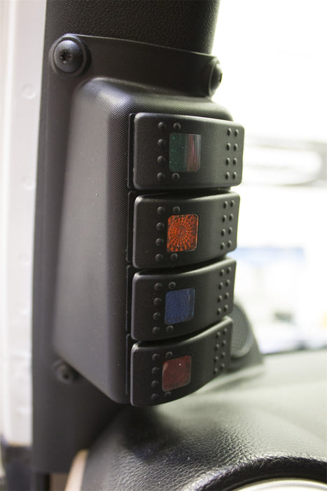 Daystar KJ71056BK 07-18 Jeep Wrangler JK A-Pillar Switch Pod W/ Switches Daystar - Truck Part Superstore