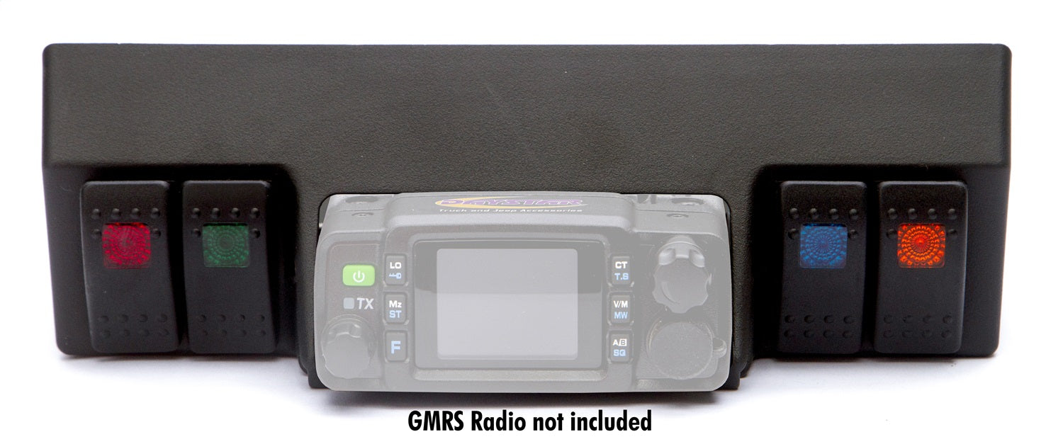 Daystar KJ71064BK Jeep JK Above Dash Mount for Daystar GMRS Radio 07-18 Wrangler JK - Truck Part Superstore