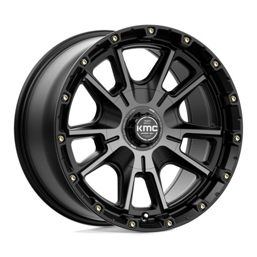 KMC KM10079067418 KM100 17X9 6X135/5.5 S-BLK GTCC 18MM - Truck Part Superstore