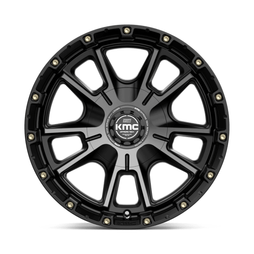 KMC KM10079067418 KM100 17X9 6X135/5.5 S-BLK GTCC 18MM - Truck Part Superstore