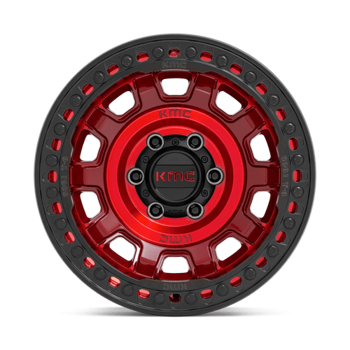 KMC KM23679060915N KM236 17X9 6X5.5 GL-RED -15MM - Truck Part Superstore