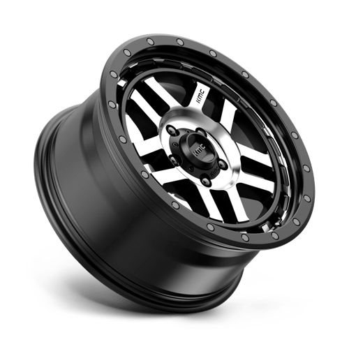 KMC KM54079050512N KM540 17X9 5X5.0 S-BLK MACH -12MM - Truck Part Superstore