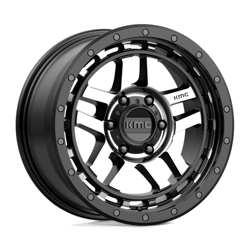 KMC KM54088577518 KM540 18X8.5 6X120 S-BLK MACH 18MM - Truck Part Superstore