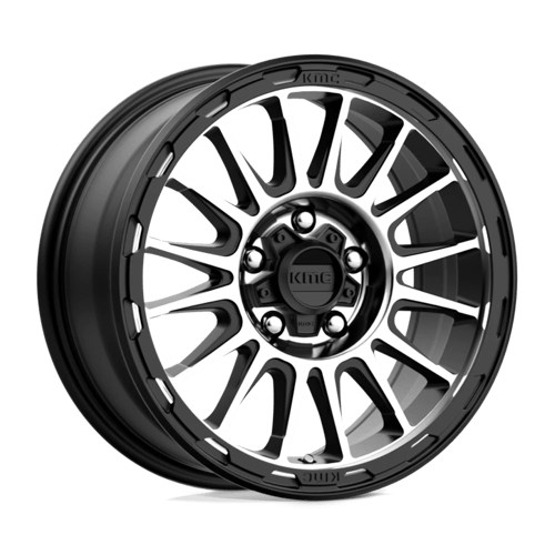 KMC KM54268068500 KM542 16X8 6X5.5 S-BLK MACH 00MM - Truck Part Superstore