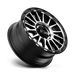 KMC KM54289050500 KM542 18X9 5X5.0 S-BLK MACH 00MM - Truck Part Superstore
