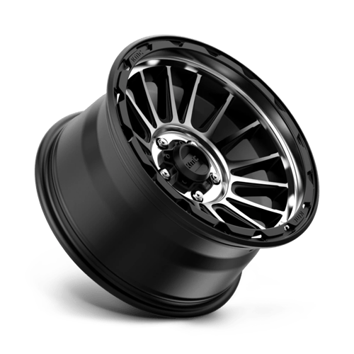 KMC KM54279050512N KM542 17X9 5X5.0 S-BLK MACH -12MM - Truck Part Superstore