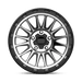 KMC KM54279050512N KM542 17X9 5X5.0 S-BLK MACH -12MM - Truck Part Superstore
