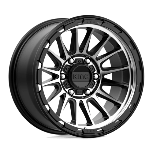 KMC KM54279068512N KM542 17X9 6X5.5 S-BLK MACH -12MM - Truck Part Superstore
