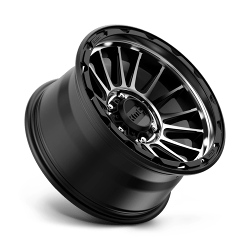 KMC KM54279068512N KM542 17X9 6X5.5 S-BLK MACH -12MM - Truck Part Superstore