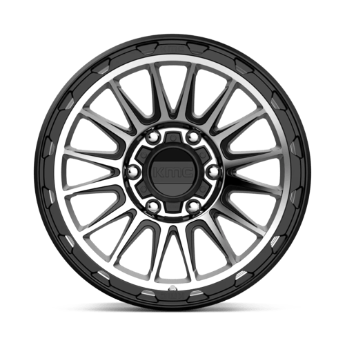 KMC KM54279068512N KM542 17X9 6X5.5 S-BLK MACH -12MM - Truck Part Superstore