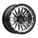 KMC KM54279064518 KM542 17X9 6X4.5 S-BLK MACH 18MM - Truck Part Superstore