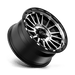 KMC KM54289050518 KM542 18X9 5X5.0 S-BLK MACH 18MM - Truck Part Superstore