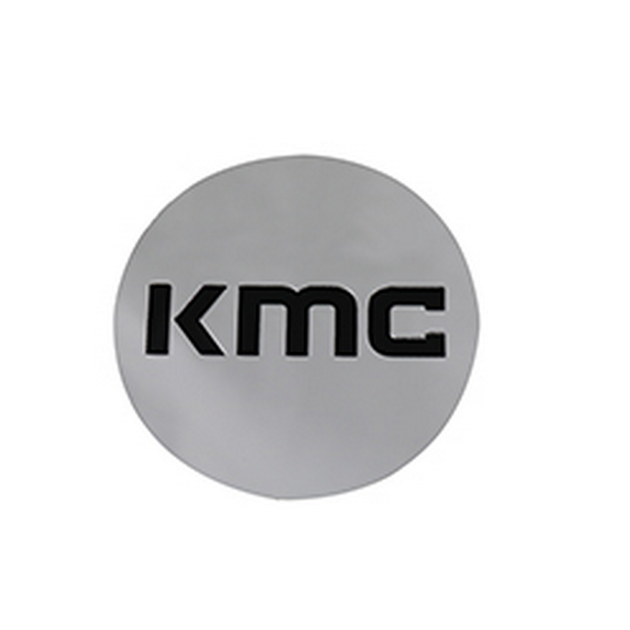 KMC KM704CAPB-CH KM704 CAP SNAP IN - CHROME BLACK LOGO - Truck Part Superstore