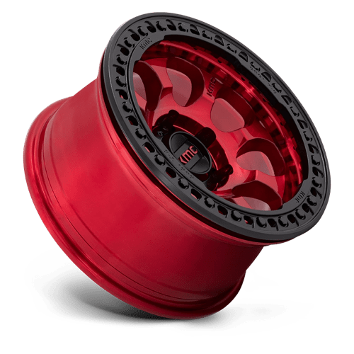 KMC KM237QB17855000 KM237 17X8.5 5X5.0 C-RED-BLK-RG 0MM - Truck Part Superstore