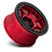 KMC KM237QB17856000 KM237 17X8.5 6X5.5 C-RED-BLK-RG 0MM - Truck Part Superstore