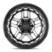 KMC KM54079068512N KM540 17X9 6X5.5 S-BLK MACH -12MM - Truck Part Superstore