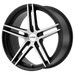 KMC KM70399512345 KM703 19X9.5 5X4.5 S-BLK BRUSH 45MM - Truck Part Superstore